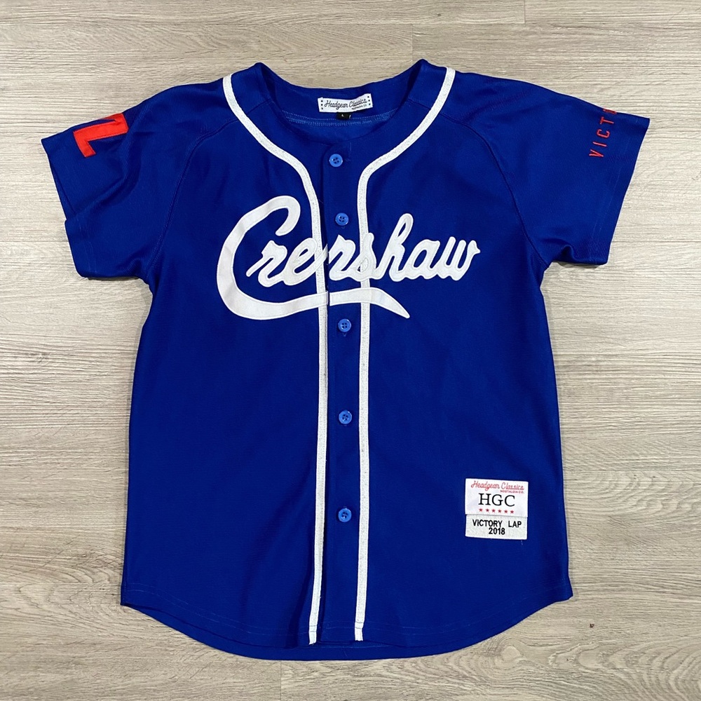 Headgear Classics Kids Blue Crenshaw Victory Lap Jersey‎